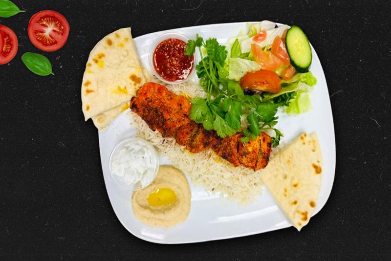Authentic Afghan Kabobs and Harris Ranch Halal Burgers at Kabob Fusion Fremont near Irvington Park